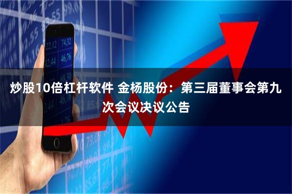炒股10倍杠杆软件 金杨股份：第三届董事会第九次会议决议公告