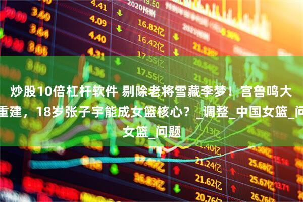 炒股10倍杠杆软件 剔除老将雪藏李梦！宫鲁鸣大胆重建，18岁张子宇能成女篮核心？_调整_中国女篮_问题
